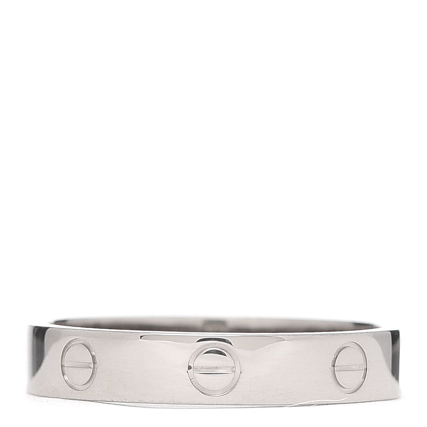18K White Gold 3.5mm LOVE Wedding Band Ring 59 8.75