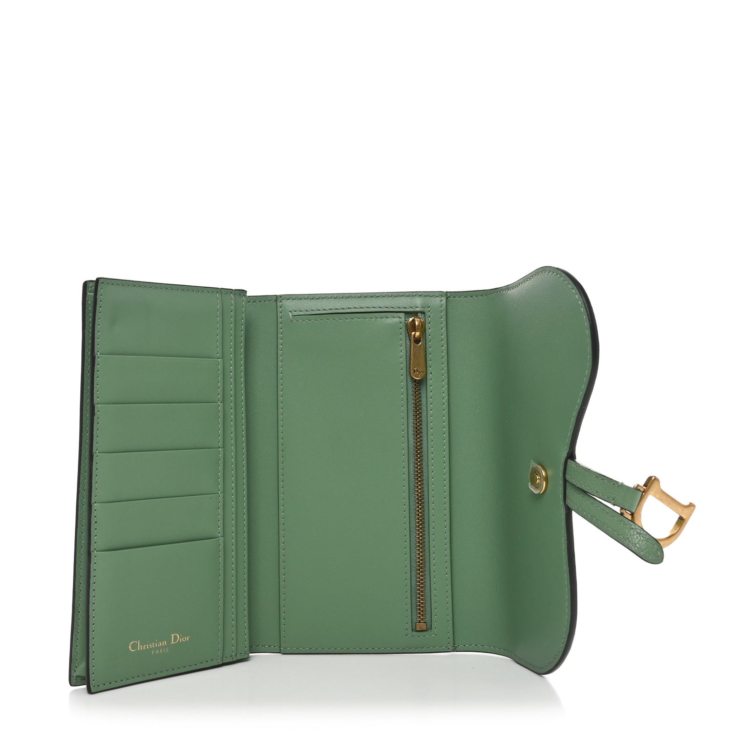 Goatskin Saddle Long Wallet Queen Mint