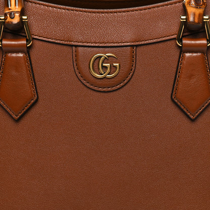 Gucci Wonka Grain Calfskin Medium Diana Tote Bag Cuir Yellow Fluo 9 of 11