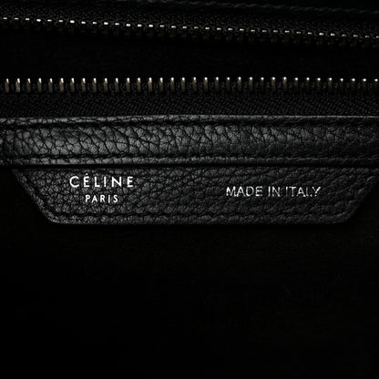 Celine Drummed Calfskin Mini Luggage Black 6 of 12