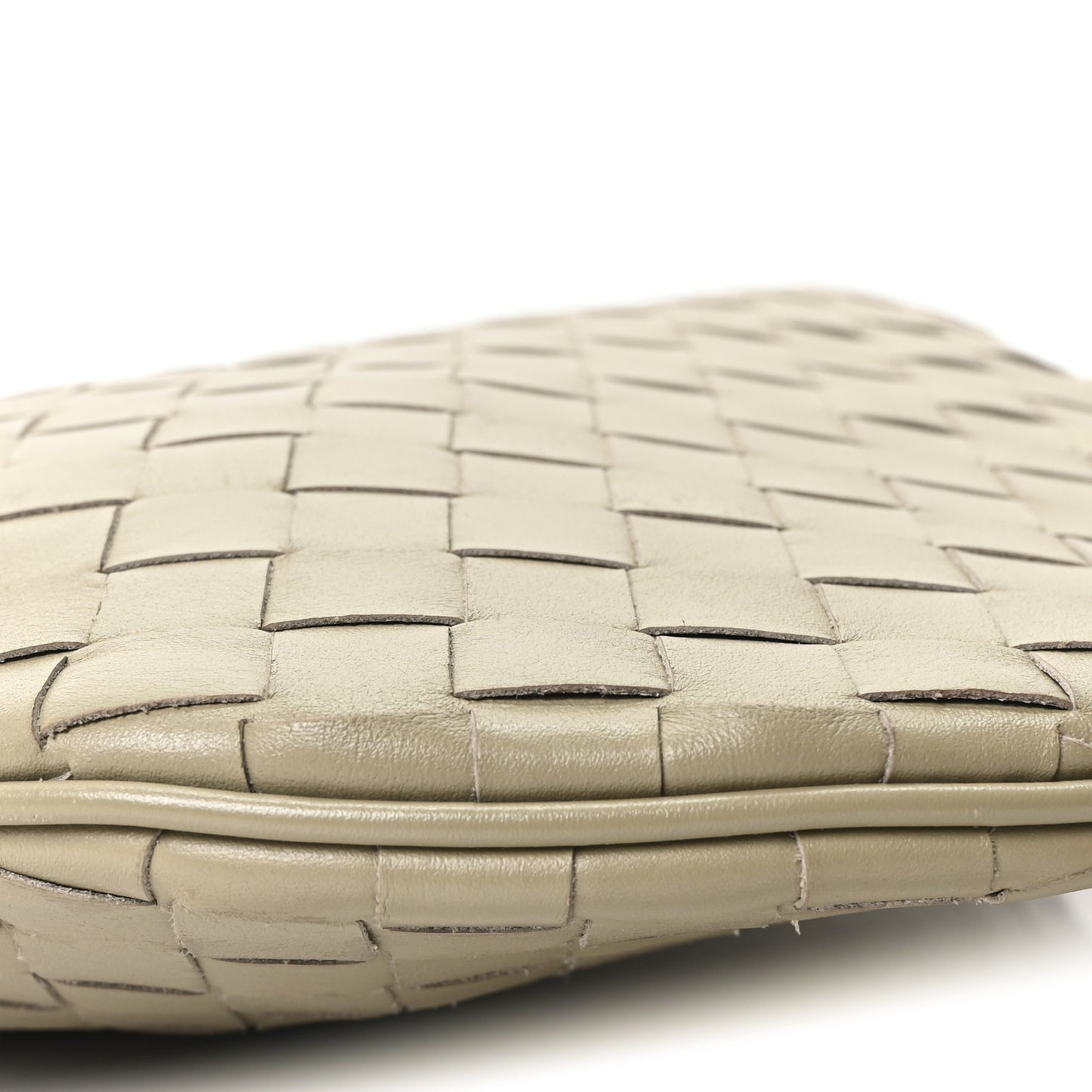 Calfskin Intrecciato Virgule Travertine
