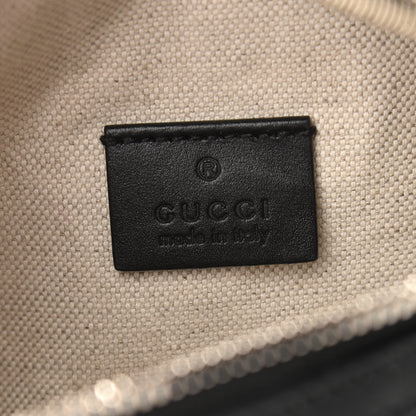 Gucci Calfskin GG Tennis Embossed Belt Bag Black 6 of 11