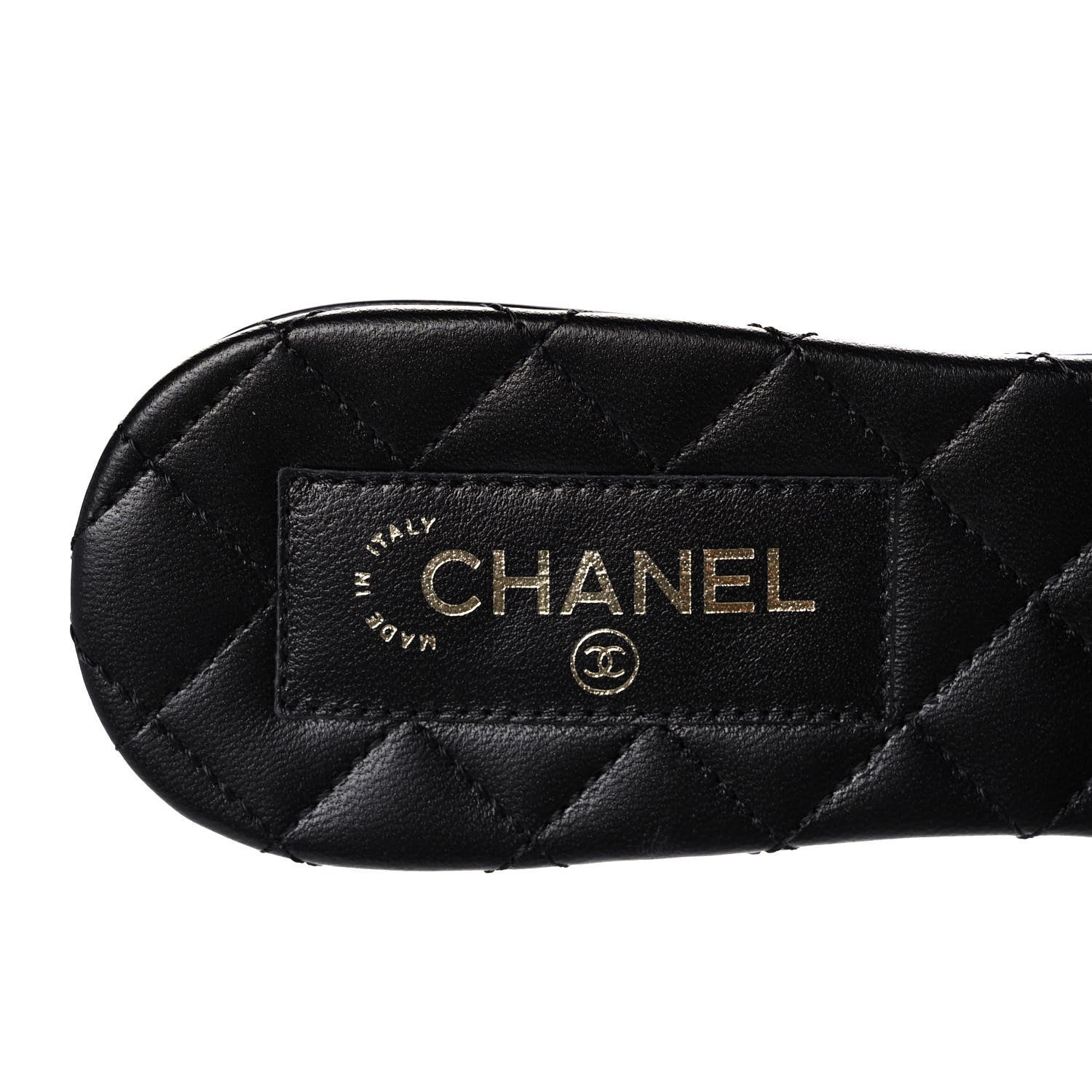 Chanel Satin Mule Sandals 38 Black 7 of 9