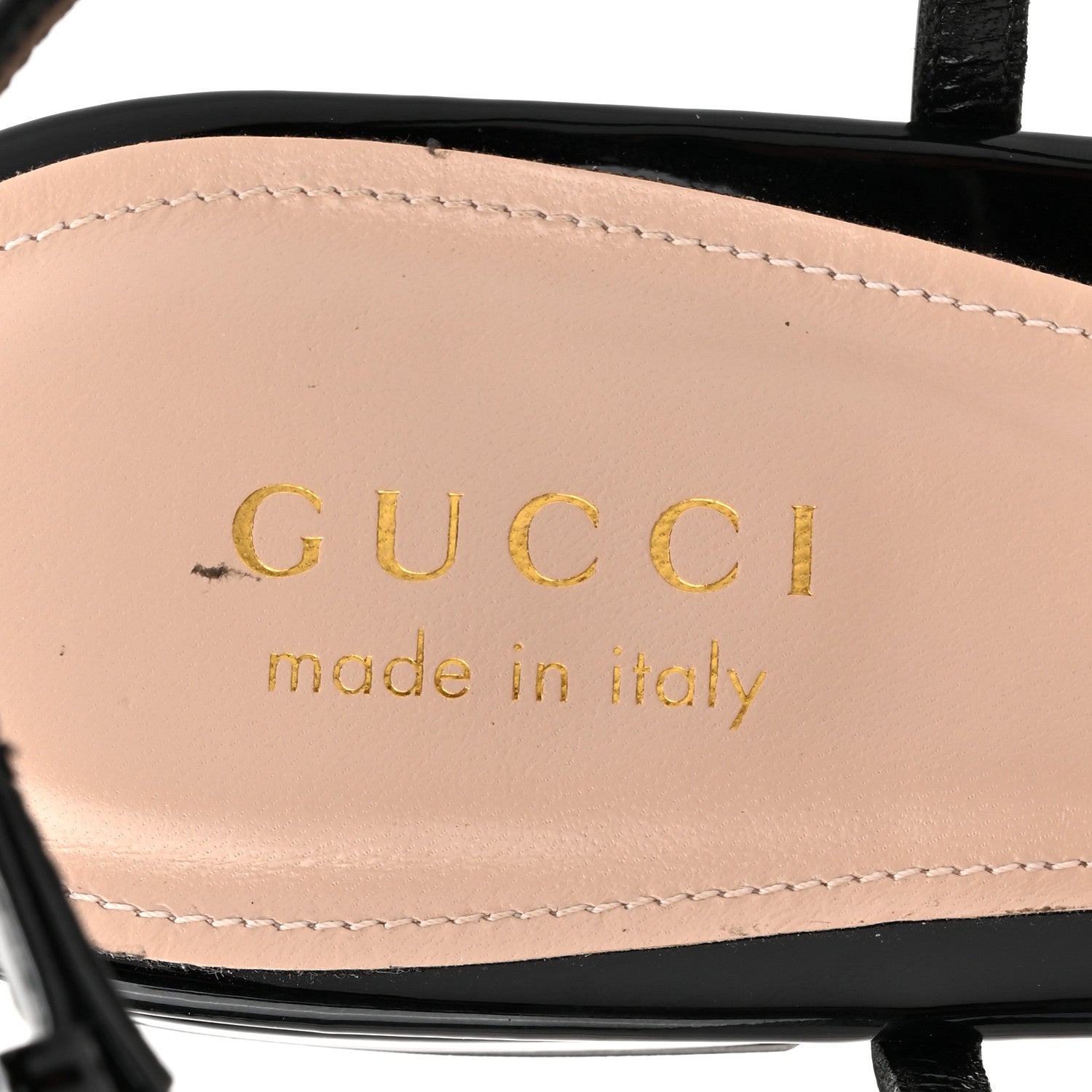 Gucci Patent Signoria Thong Sandals 39 Black 8 of 11