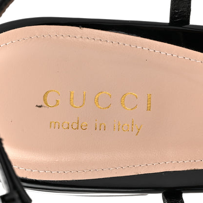 Gucci Patent Signoria Thong Sandals 39 Black 8 of 11