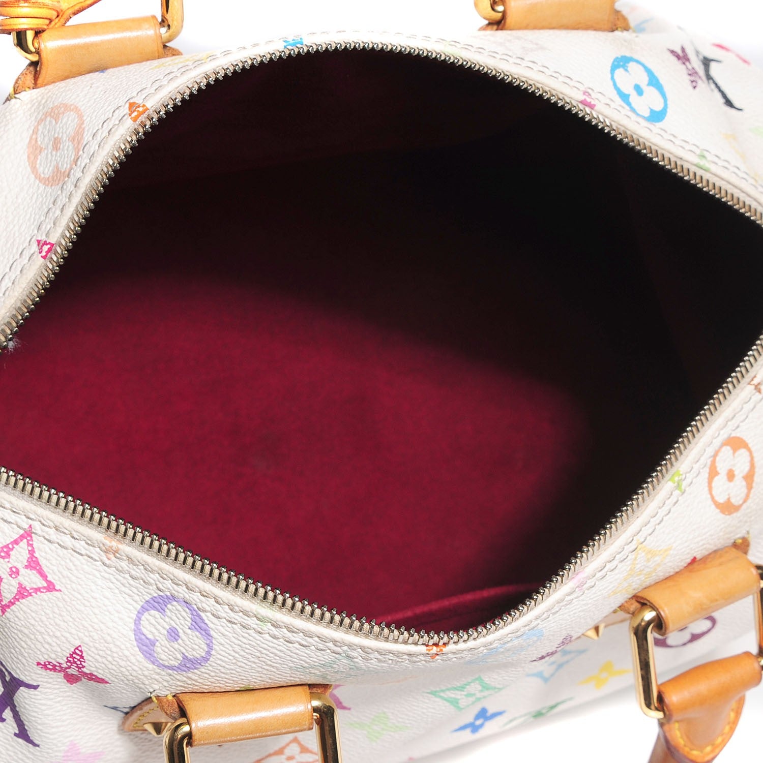 Louis Vuitton Monogram Multicolor Speedy 30 White 5 of 7