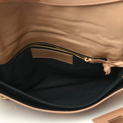 Balenciaga Chevre Gold Metallic Edge Hardware Envelope Clutch Tomette 4 of 10