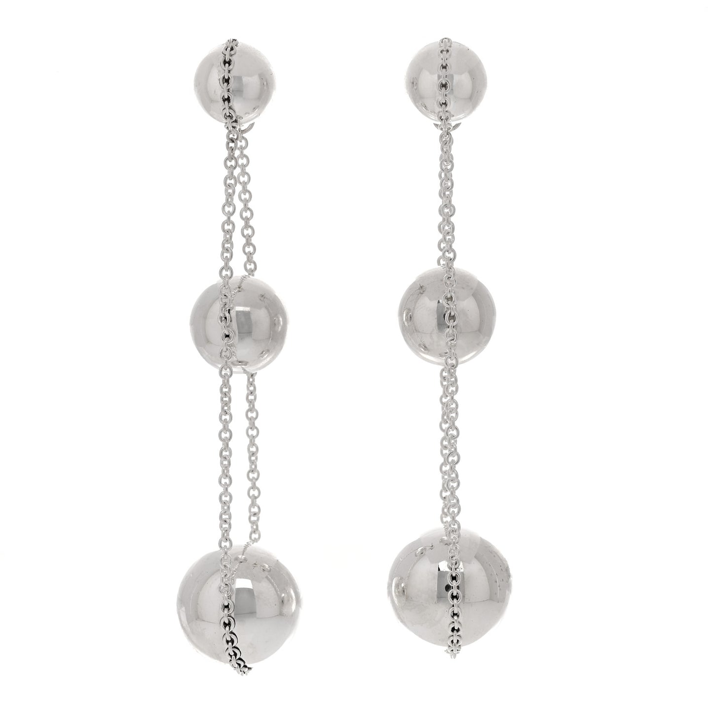 Sterling Silver HardWear Triple Drop Earrings