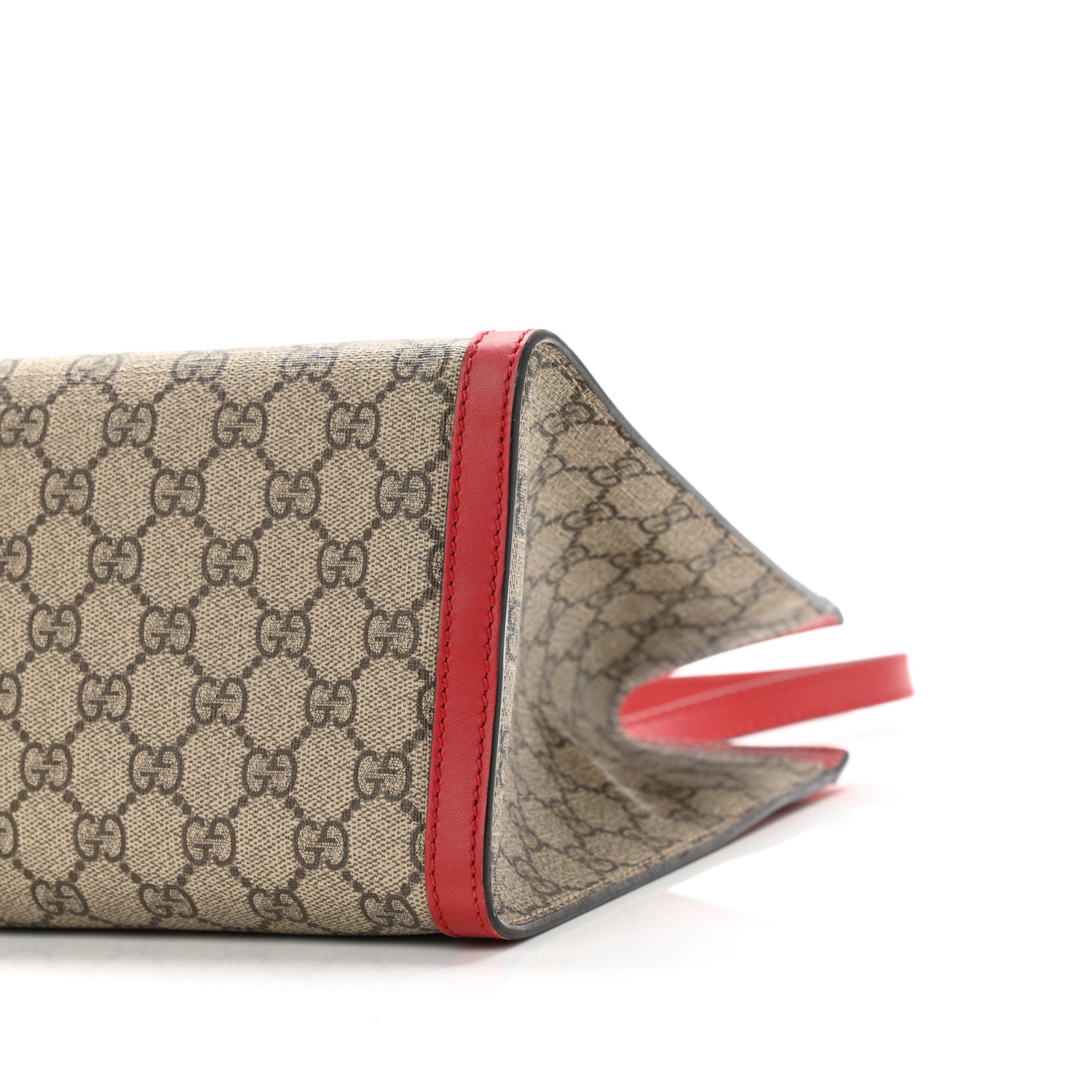 Gucci GG Supreme Monogram Medium Padlock Tote Red 10 of 10