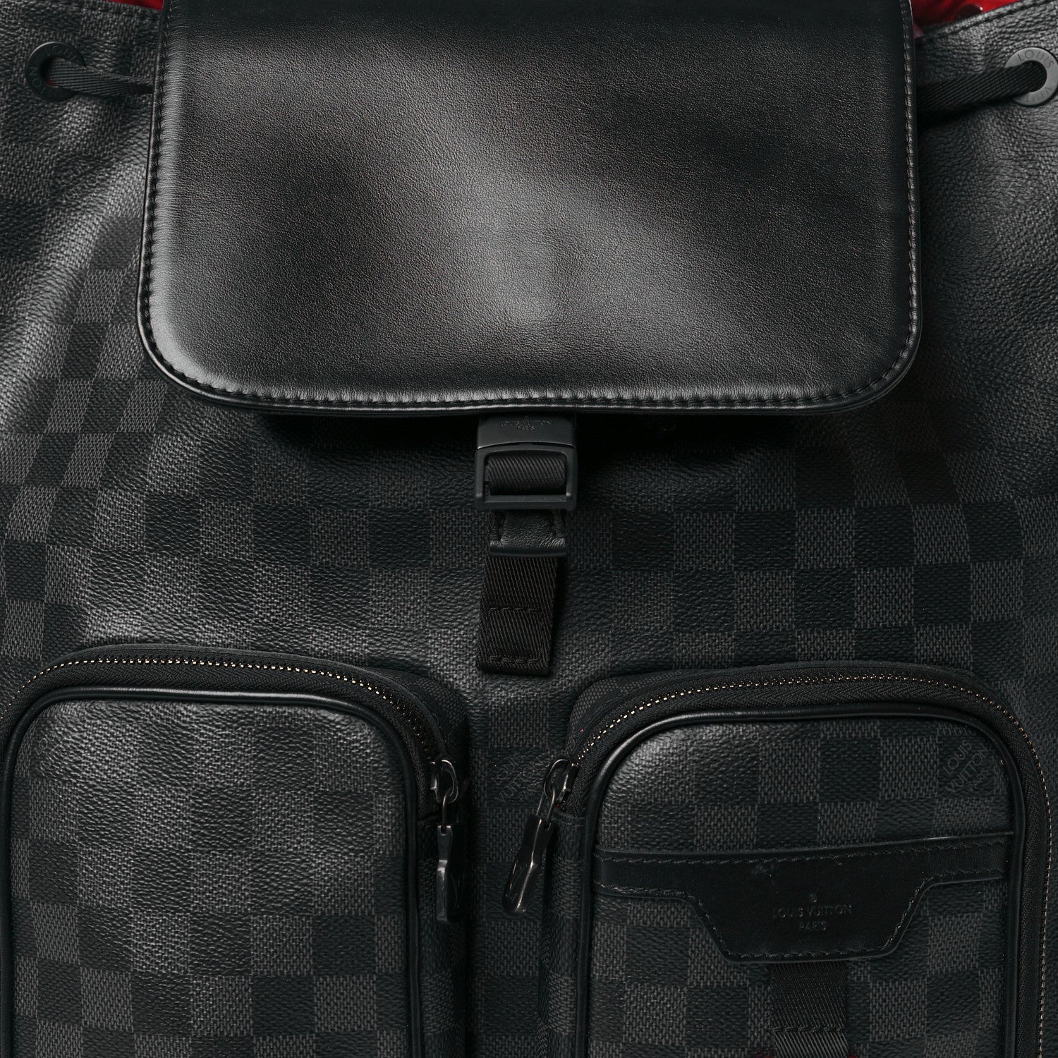 Louis Vuitton Damier Graphite Utility Backpack Red 6 of 10
