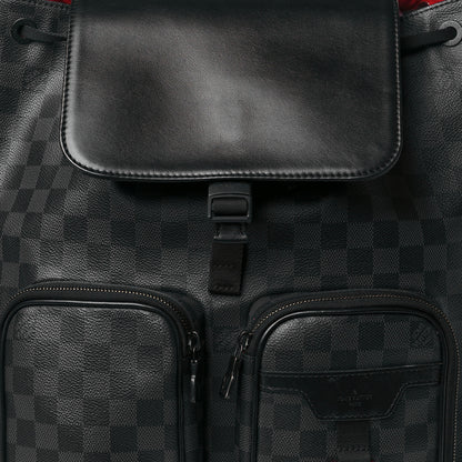 Louis Vuitton Damier Graphite Utility Backpack Red 6 of 10