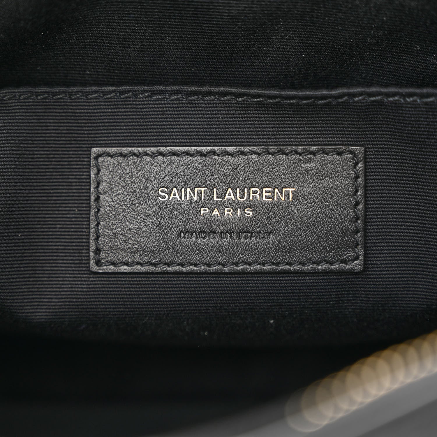 Saint Laurent Calfskin Matelasse Monogram Lou Camera Bag Black 6 of 10