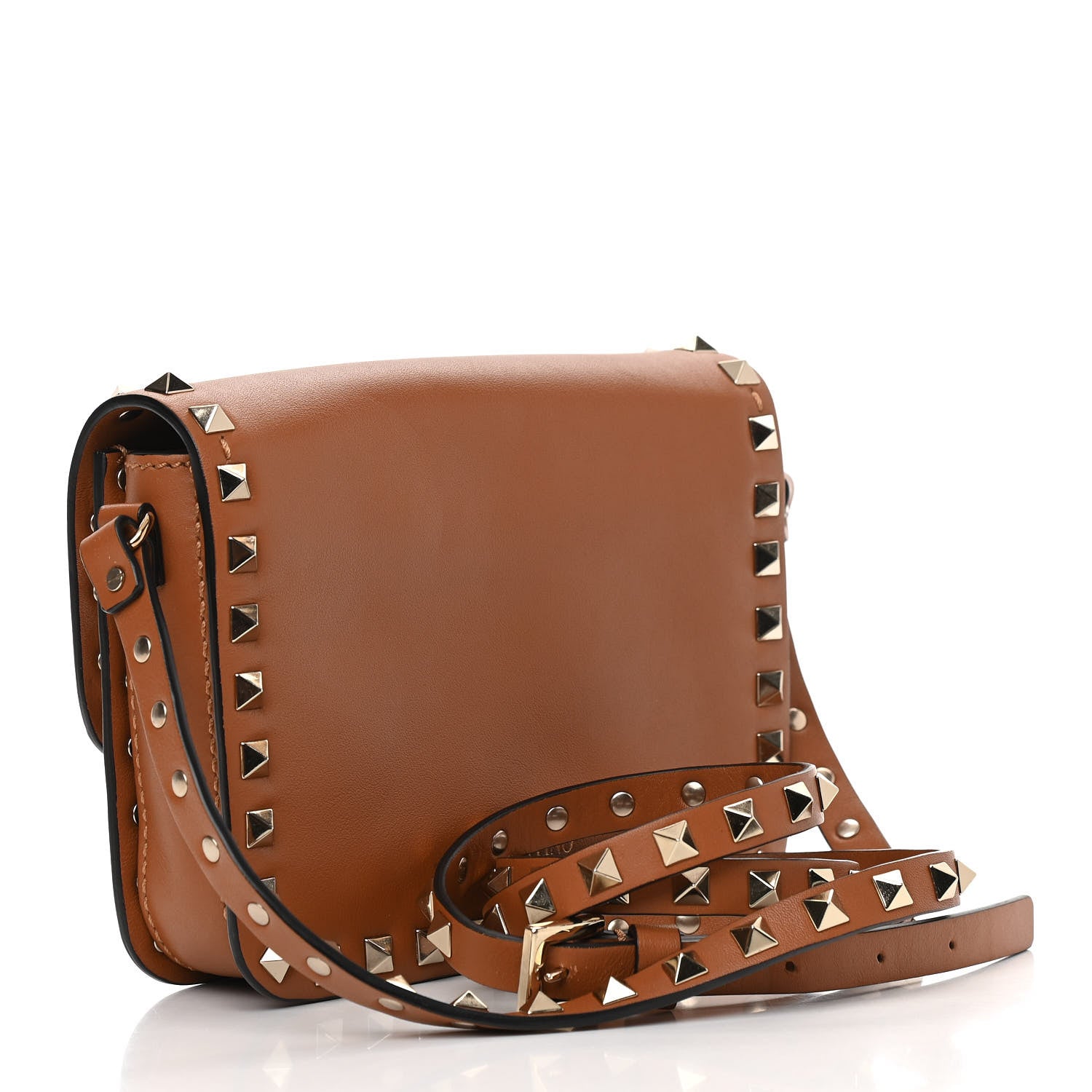 Valentino Garavani Vitello Rockstud Flap Crossbody Bag Light Cuir 3 of 11