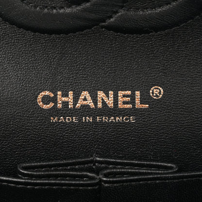 Chanel Tweed Quilted Medium Double Flap Black 6 of 13