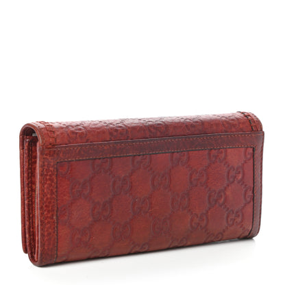 Gucci Guccissima Horsebit Continental Wallet Red 3 of 6