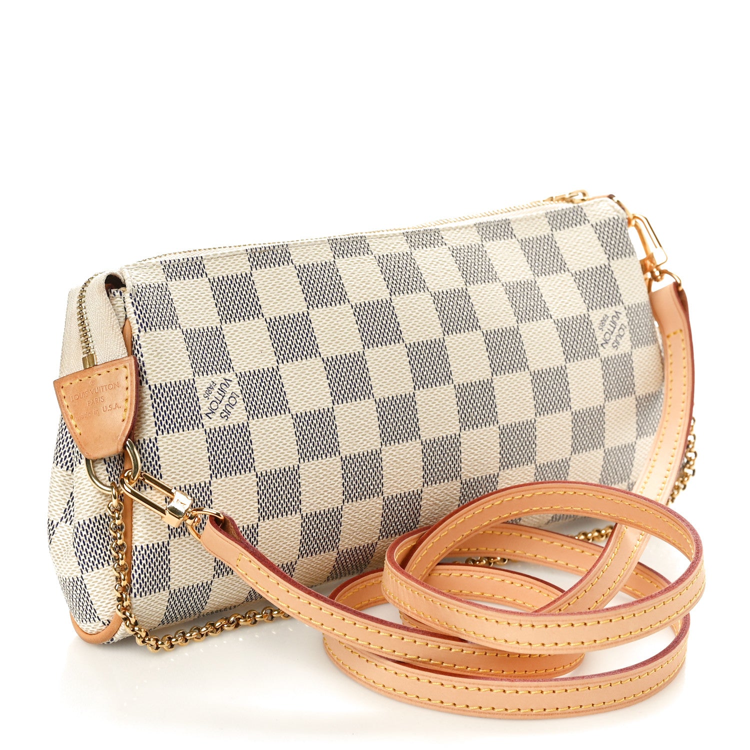 Louis Vuitton Damier Azur Eva Clutch 3 of 11
