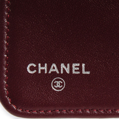 Chanel Lambskin Quilted Yen Wallet Black 6 of 8