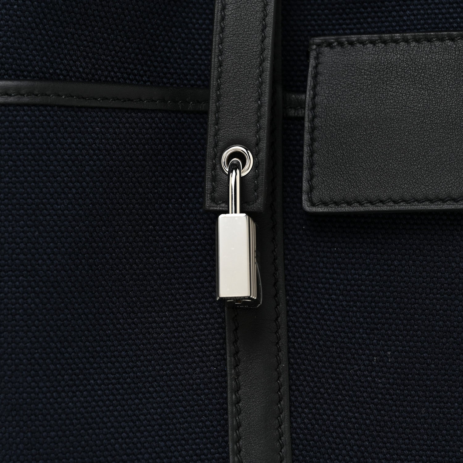 Hermes Toile Goeland Swift Cargo Picotin Lock 18 Bleu Marine 7 of 10