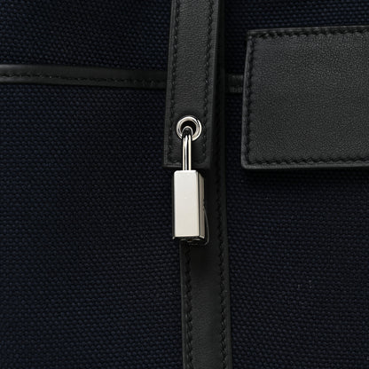 Hermes Toile Goeland Swift Cargo Picotin Lock 18 Bleu Marine 7 of 10