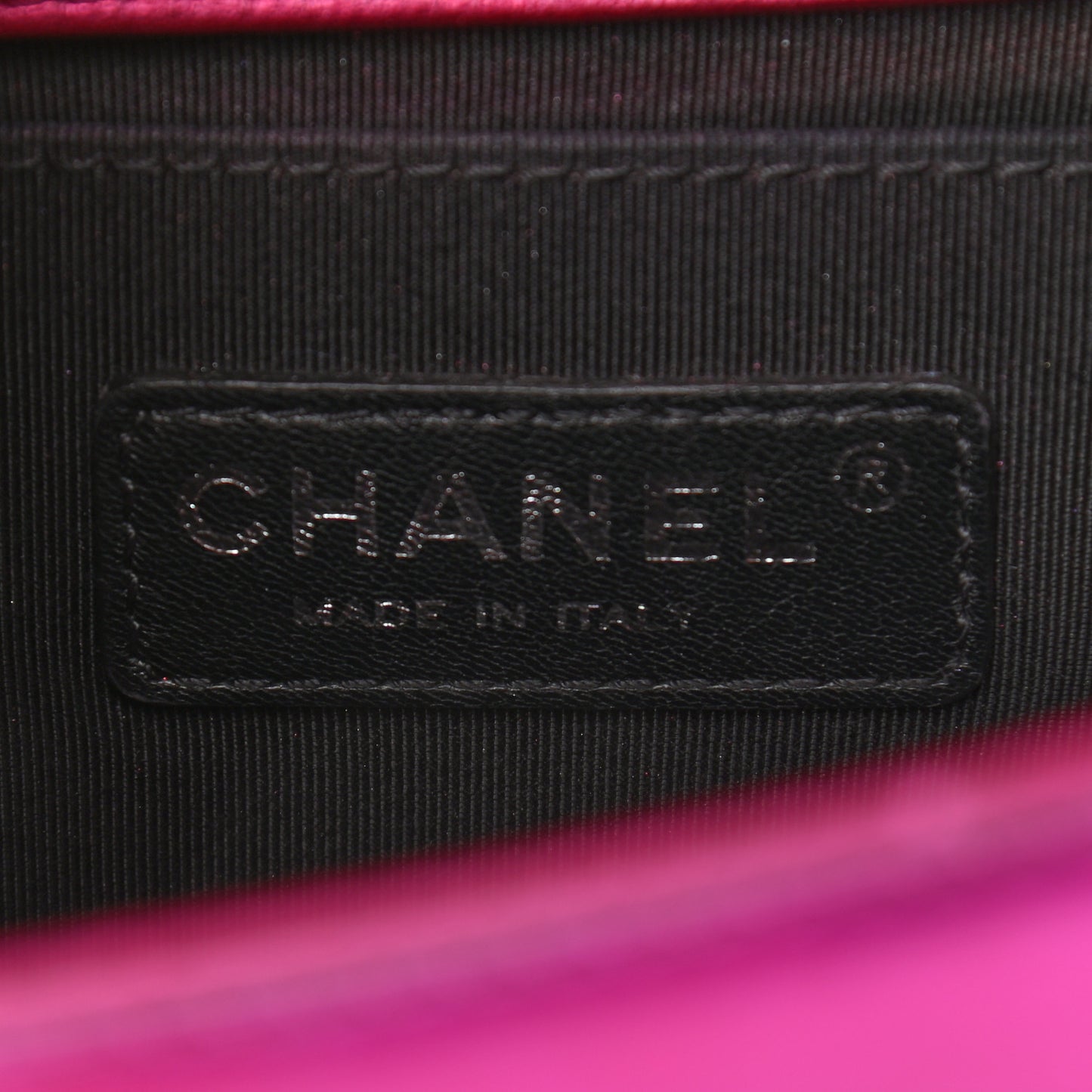 Metallic Patent Calfskin Quilted Medium Boy Flap Pink