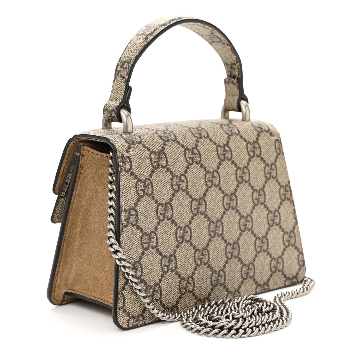 Gucci GG Supreme Monogram Mini Dionysus Top Handle Bag Taupe 3 of 9