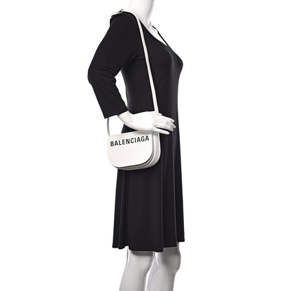 Balenciaga Grained Calfskin Logo Print Ville Day Bag XS White 2 of 18