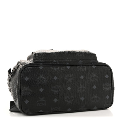 MCM Visetos Small Side Stud Stark Backpack Black 4 of 15