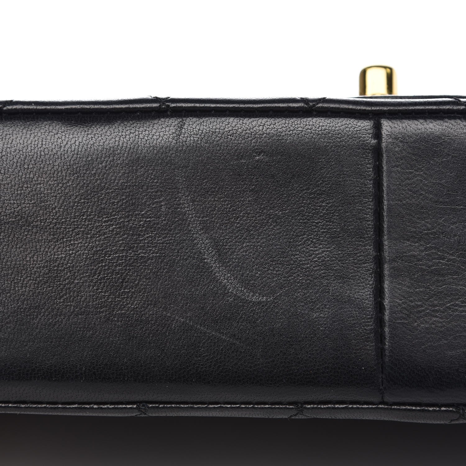 Chanel Lambskin Quilted Medium Double Flap Black 9 of 12