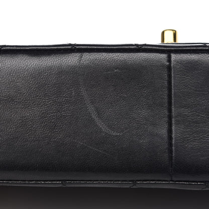 Chanel Lambskin Quilted Medium Double Flap Black 9 of 12