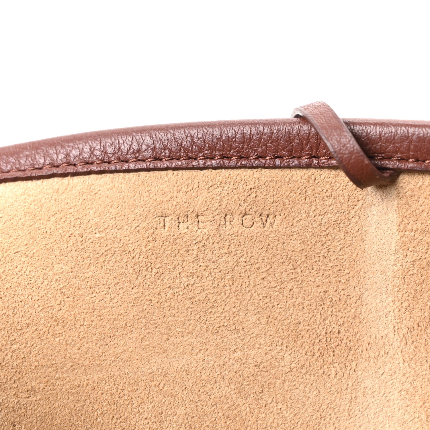 The Row Grained Calfskin Large N/S Park Tote Burnt Wood 6 of 10