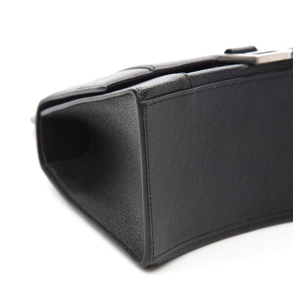 Balenciaga Grained Calfskin Small Hourglass Top Handle Bag Black 6 of 11