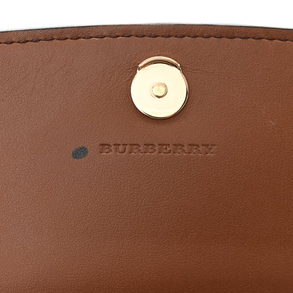 Burberry Derby Calfskin House Check Henley Wallet On Chain Tan 6 of 12