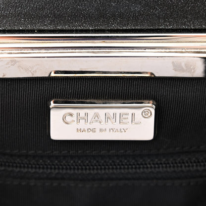 Chanel Metallic Lambskin Quilted CC Vanity With Chain Black 6 of 11