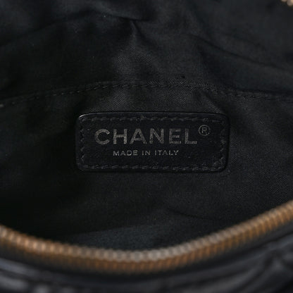 Chanel Lambskin Quilted Banane Waist Bag Fanny Pack Black 5 of 10