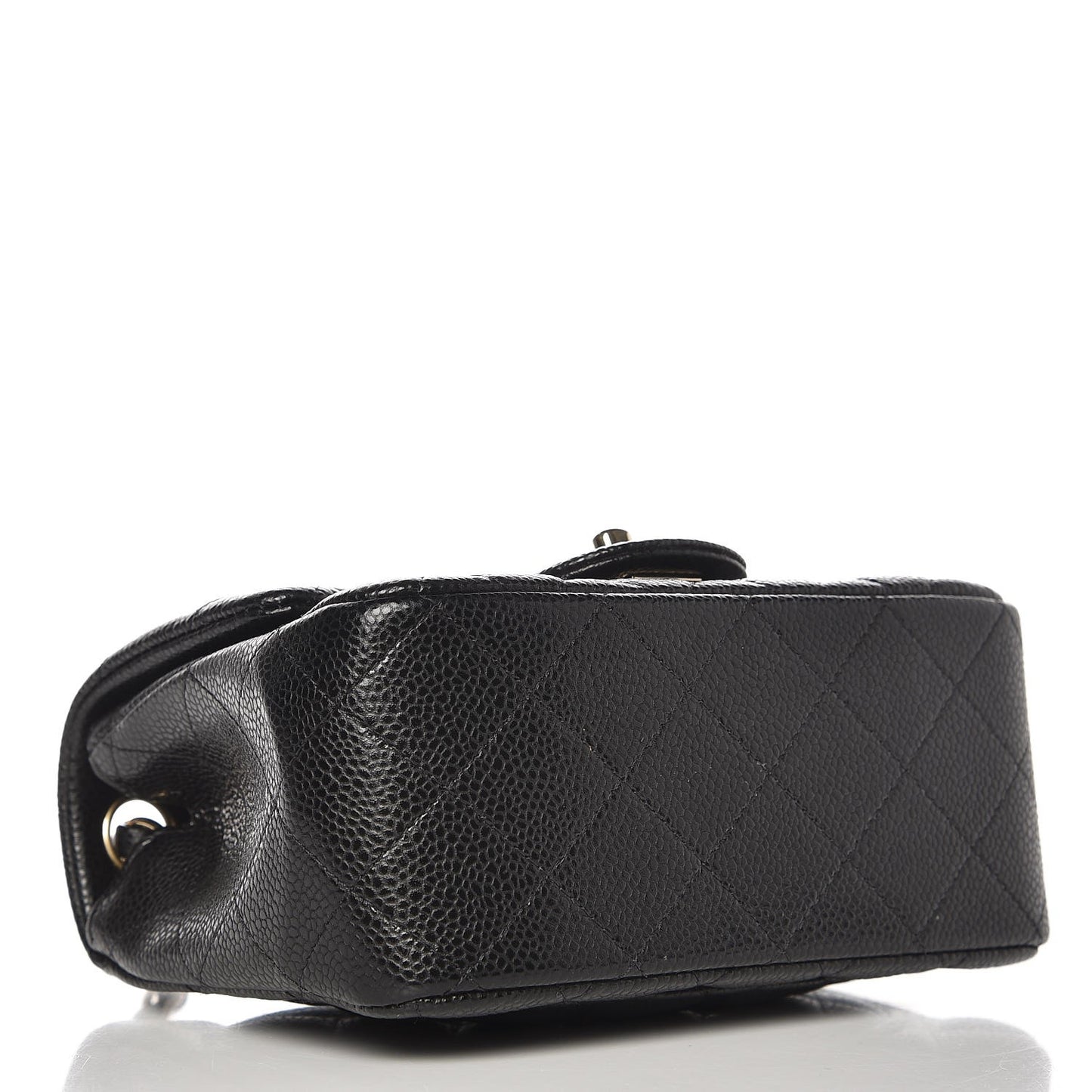Caviar Quilted Mini Square Flap Black