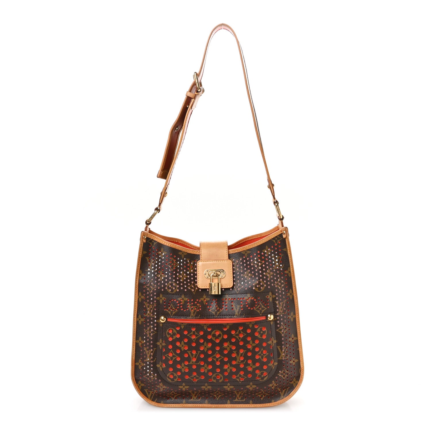 Louis Vuitton Monogram Perforated Musette Orange 1 of 10