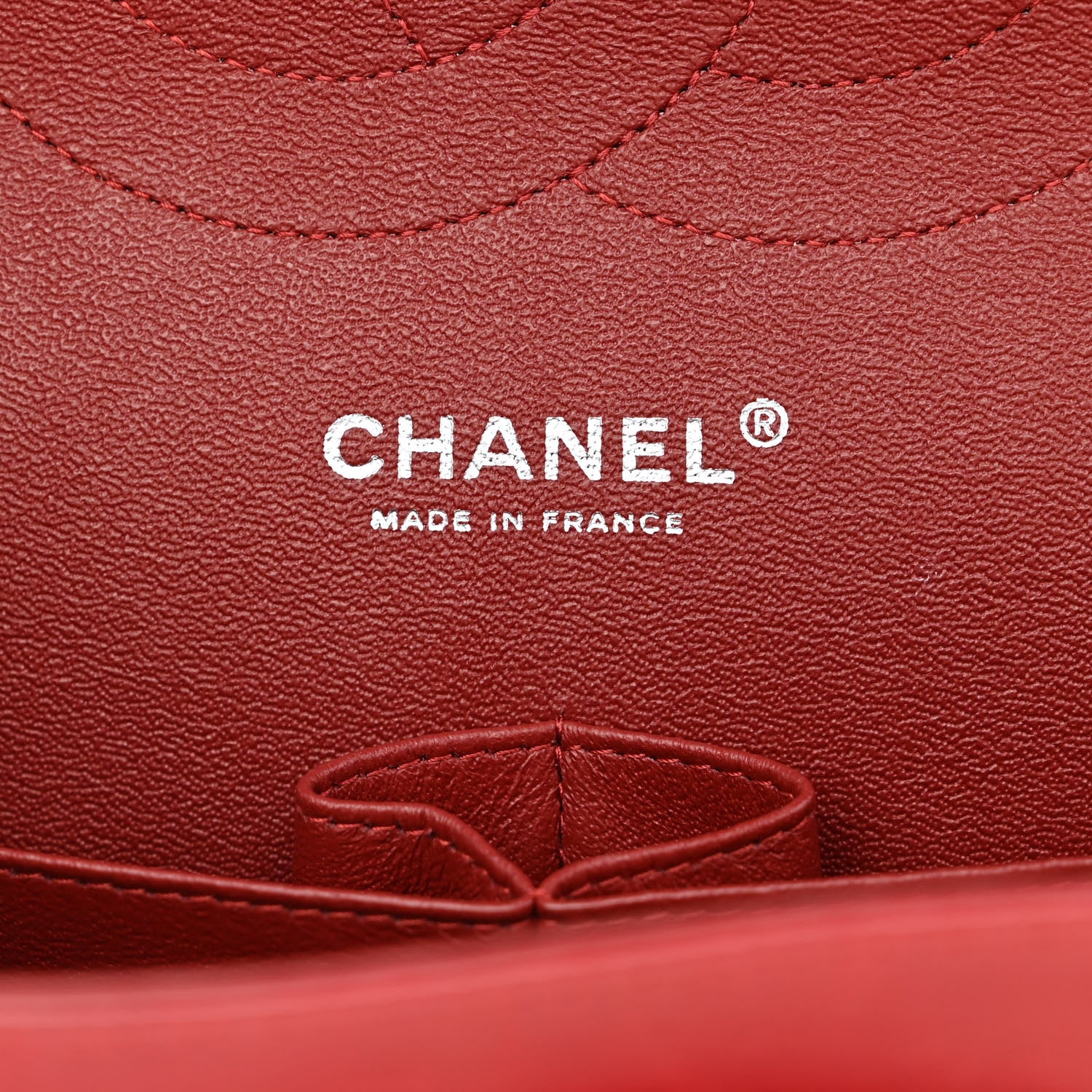Chanel Lambskin Quilted Jumbo Double Flap Red 6 of 13