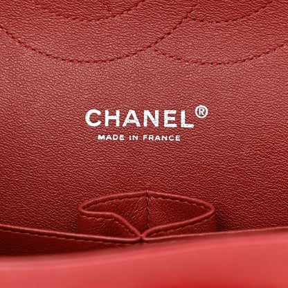 Chanel Lambskin Quilted Jumbo Double Flap Red 6 of 13