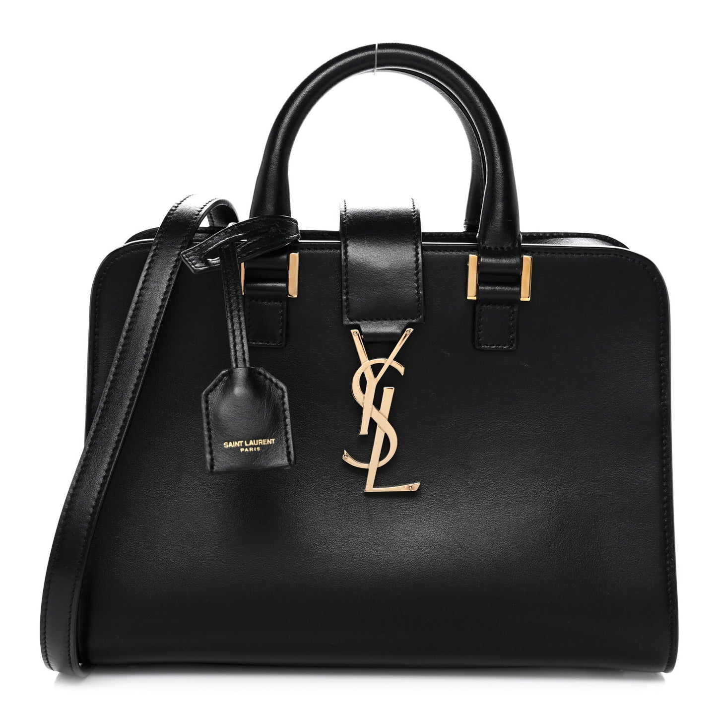 Calfskin Monogram Baby Cabas Black