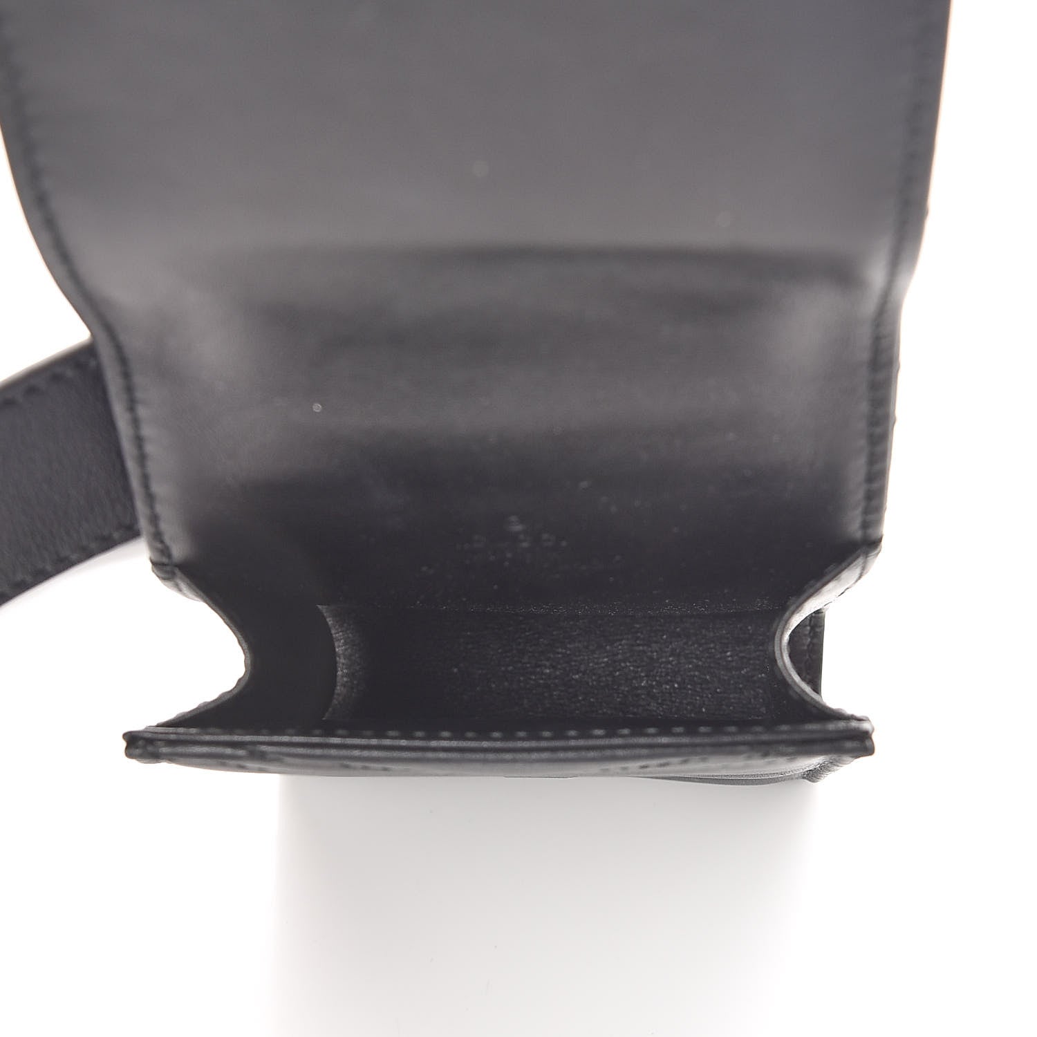 Gucci Calfskin Matelasse Animal Studs GG Marmont Belt Bag 75 Black 4 of 10