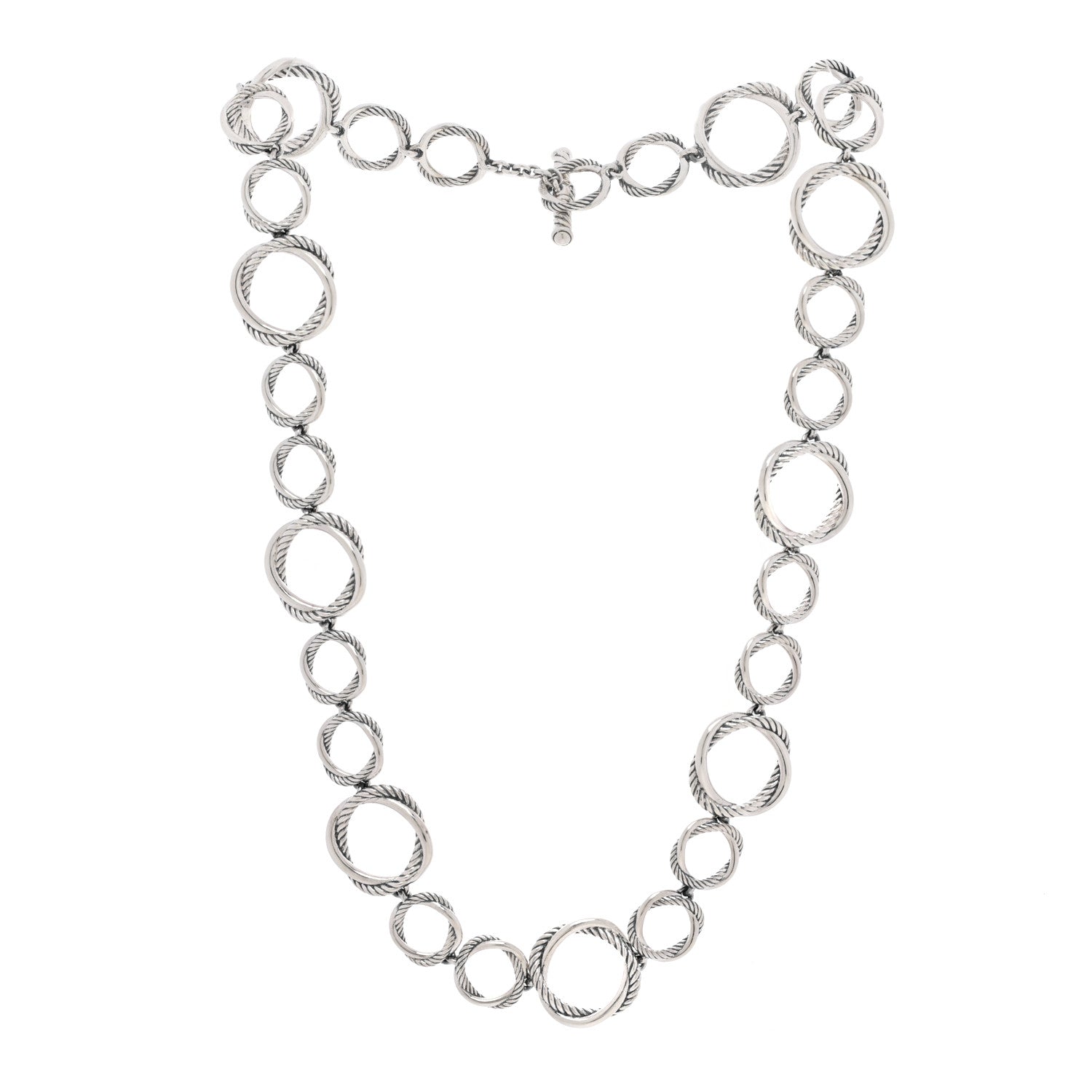 David Yurman Sterling Silver Infinity Link Chain Necklace 3 of 5
