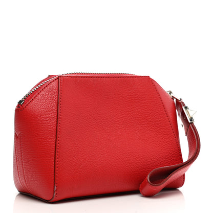 Givenchy Sugar Goatskin Small Antigona Beauty Wristlet Red 2 of 10