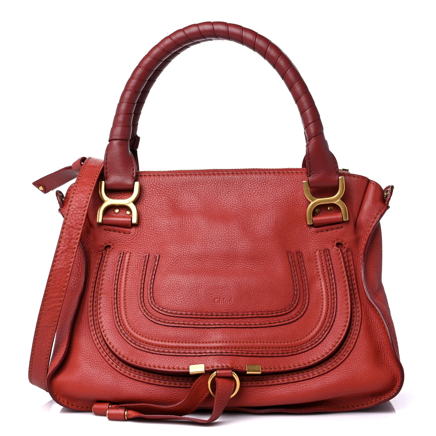 Chloe Calfskin Medium Marcie Satchel Maple Leaf 1 of 11