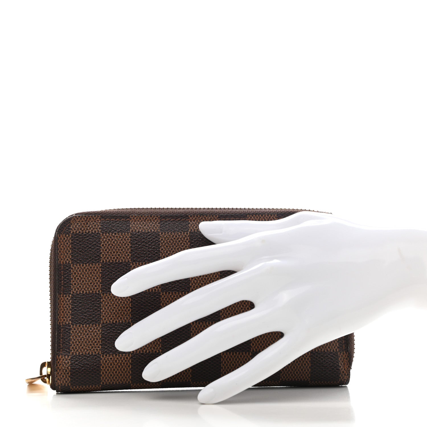Louis Vuitton Damier Ebene Zippy Compact Wallet 2 of 9
