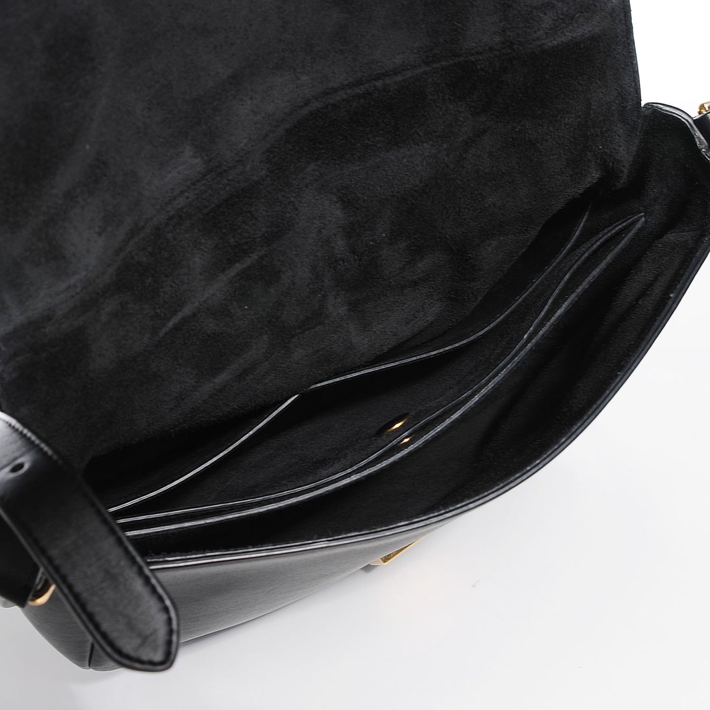 Natural Calfskin Trotteur Messenger Black