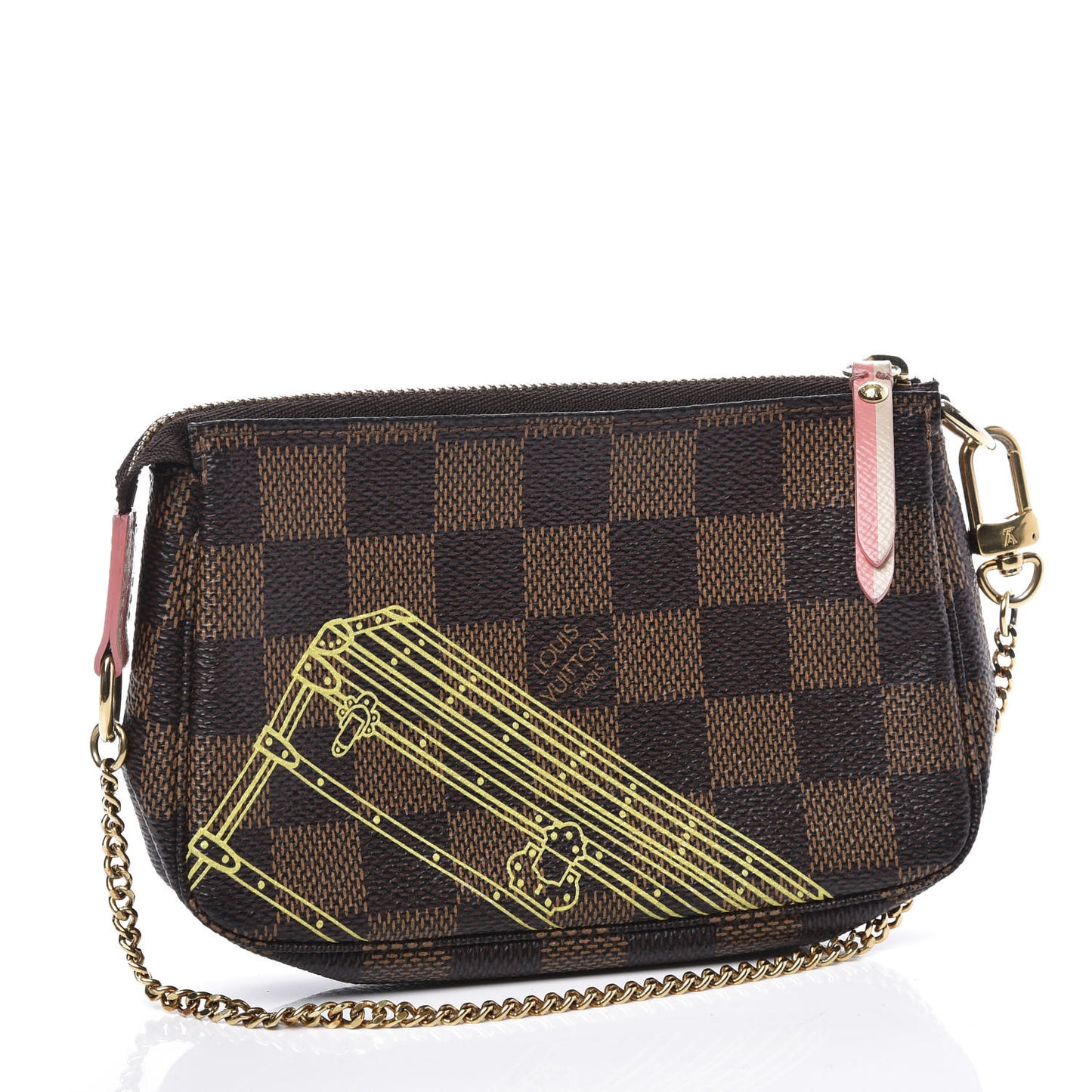 Damier Ebene 2014 Christmas Animation Mini Pochette Accessories