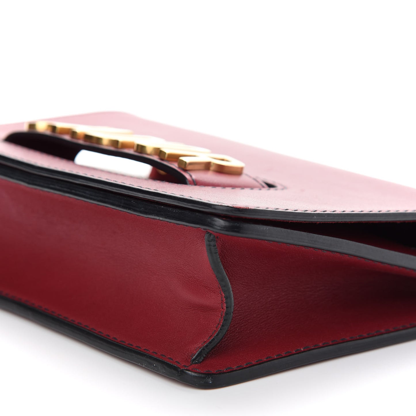 Calfskin J'Adior Chain Flap Bag Red