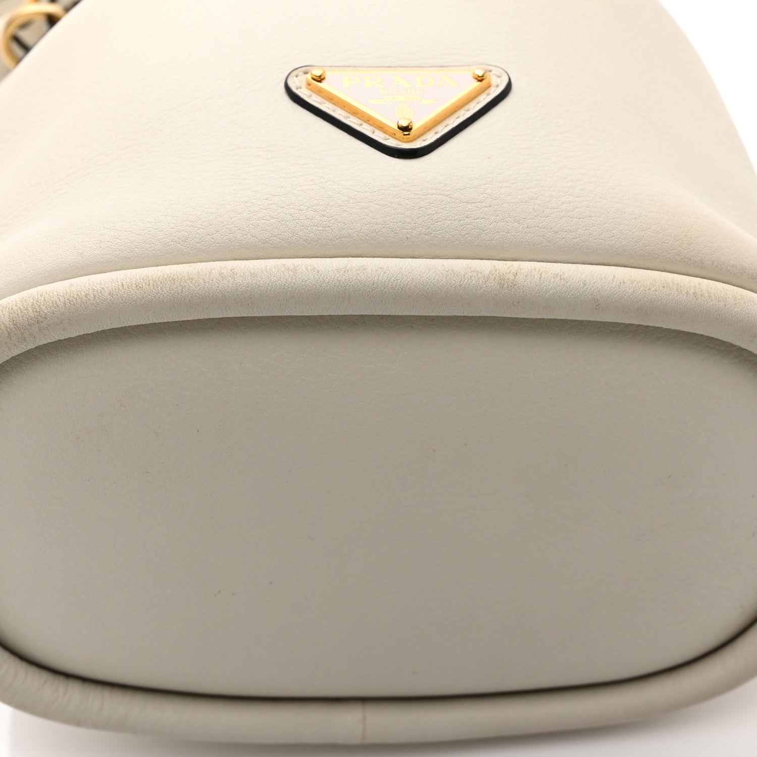 Prada Nappa Mini Re-Edition 1978 Bucket Bag  White 11 of 11