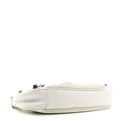 Balenciaga Agneau Arena Le Cagole Mini Purse With Chain Optic White 4 of 19