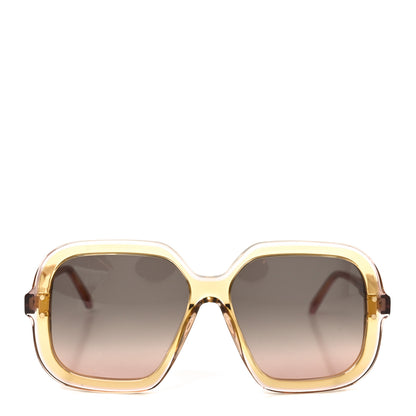 Christian Dior Acetate Cannage DiorHighlight S1I Square Sunglasses Yellow Shiny Purple 2 of 7